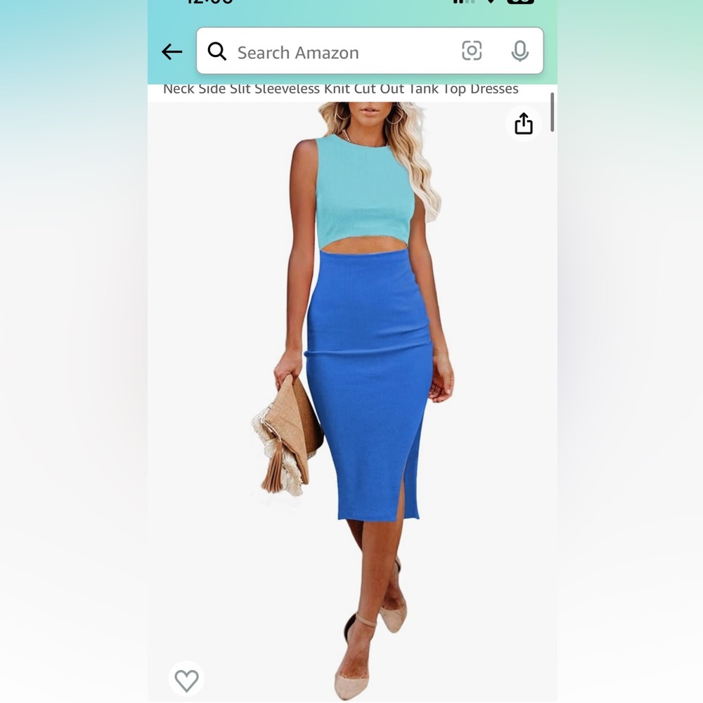 Cutout front dress